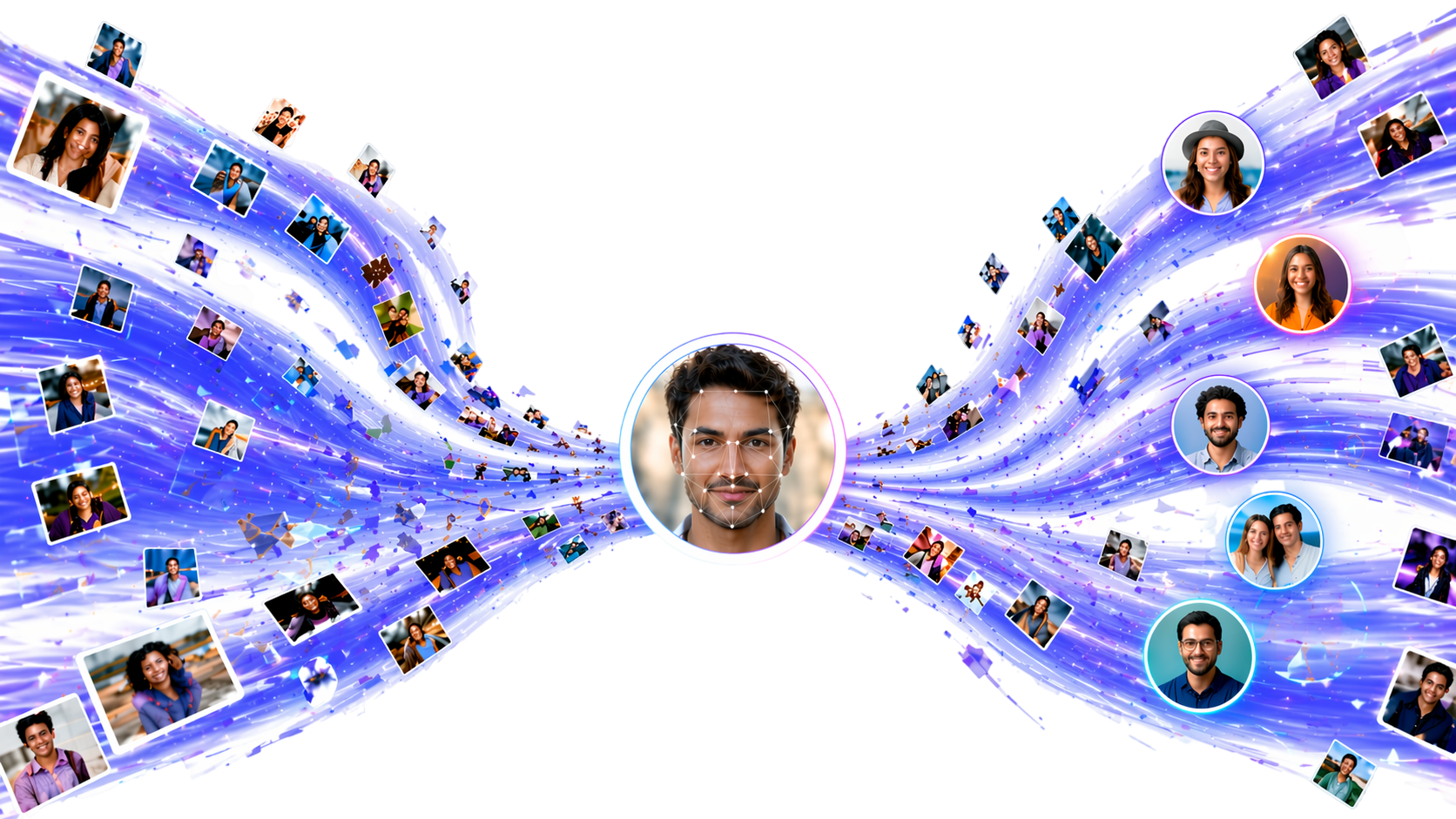 AI-powered photo delivery illustration